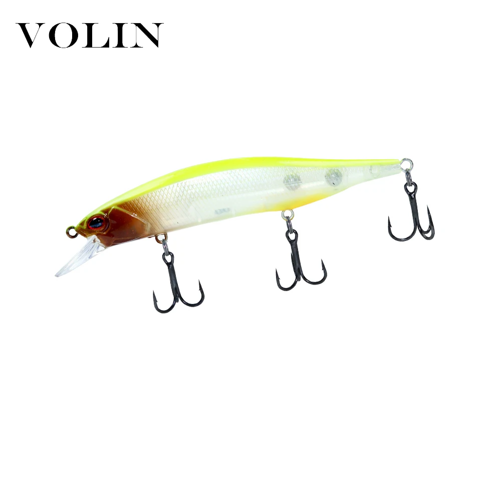 Volin-señuelo de pesca de pececillos flotante, cebo duro Artificial de alta calidad, Wobbler, 1 unidad, 120mm, 15g - imagen 5