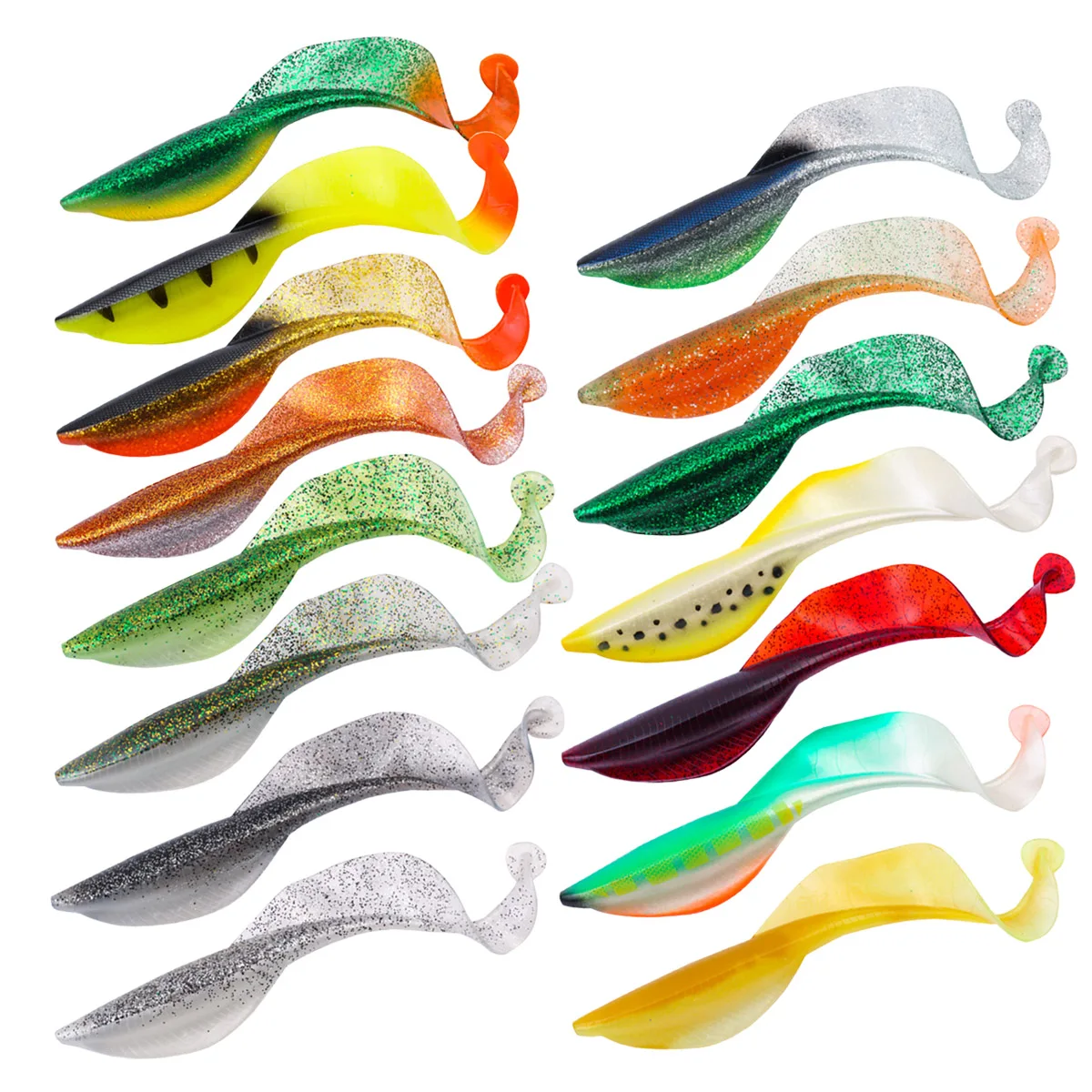 Señuelo de Pesca grande, cebos blandos, Grub de dragón, 15cm, 38g, cola de silicona, meruela, Lucio, Pesca Isca, carpa Artificial, cebo para sábalo - imagen 5