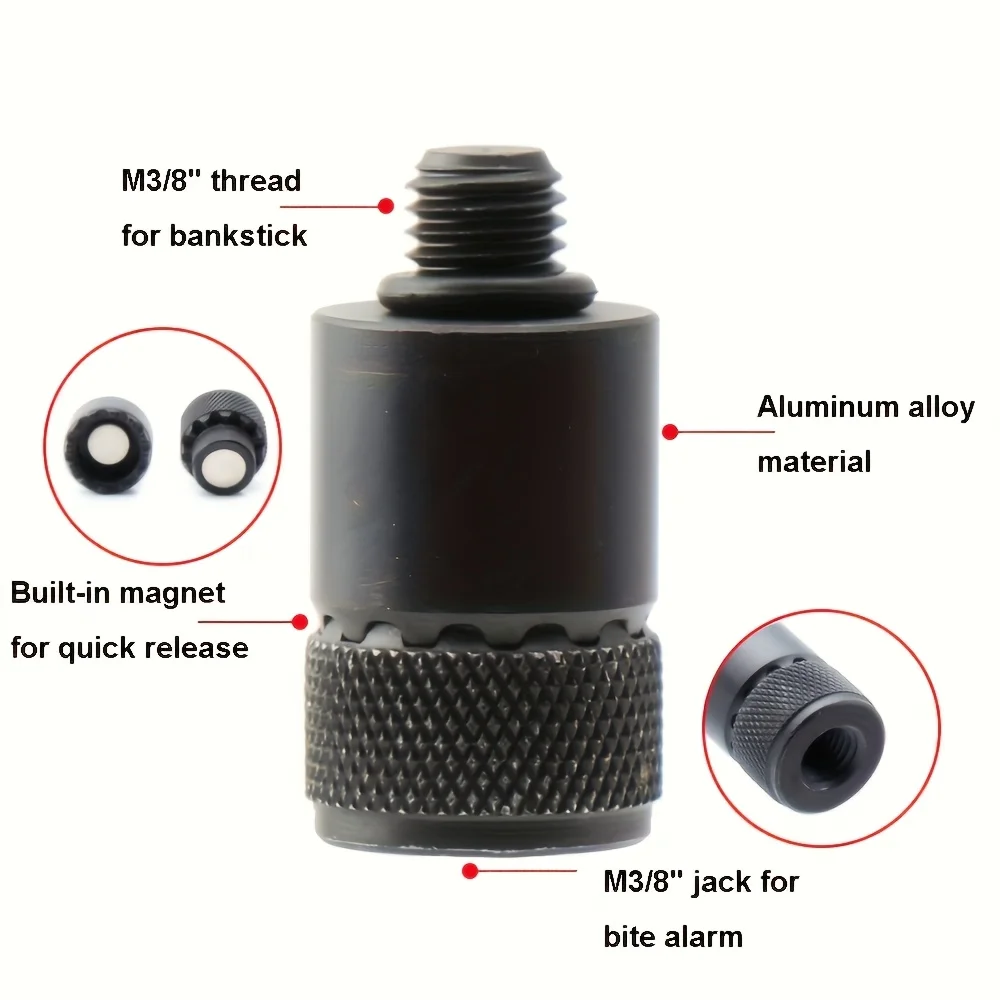 Conector de caña con imán y rosca M3/8 para alarma de mordedura - imagen 2