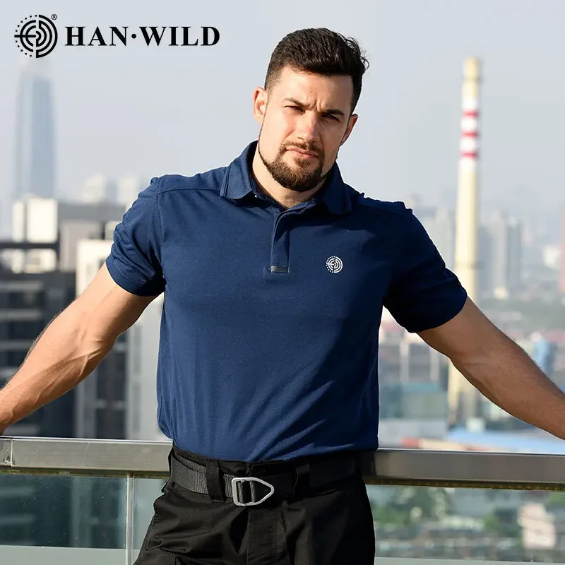 Camisetas tácticas informales para hombre, camiseta de combate de camuflaje de manga corta para acampar al aire libre, Polo de gimnasio de secado rápido, ropa de carga para senderismo - imagen 3