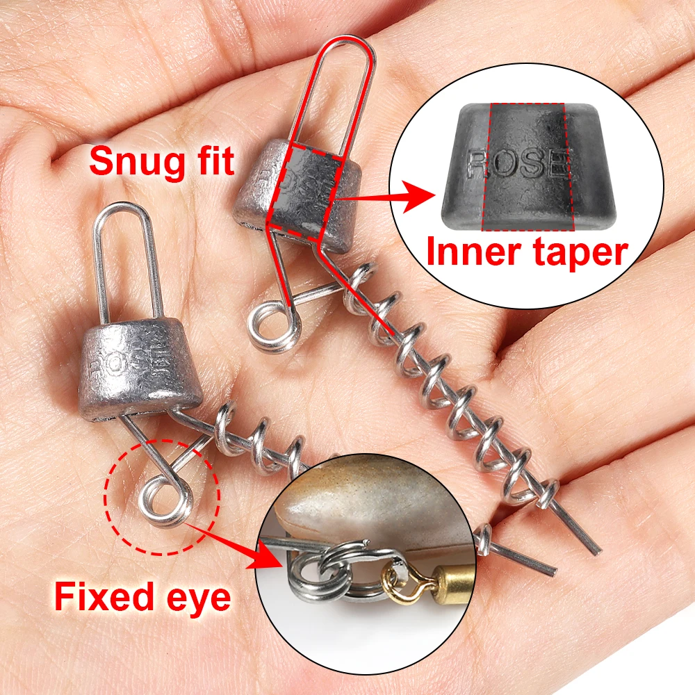 Spinpoler The Pike Stinger Rig tornillo multide profundidad con peso de plomo en espiral 3 ganchos triples fuertes para cortinas Softbait - imagen 4