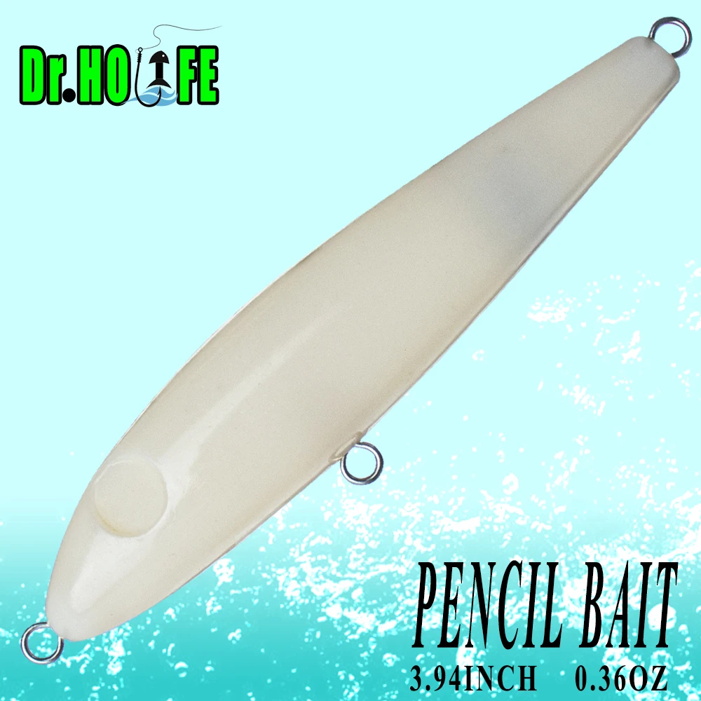 Dr.Holife Señuelo flotante tipo lápiz con sonajero para creación DIY