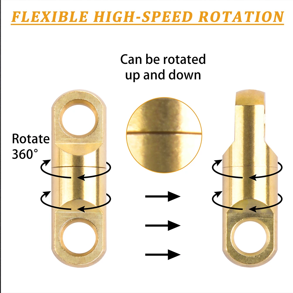 Rodamientos giratorios de pesca de alta resistencia, conector giratorio de barril de cobre para agua salada y dulce, accesorios de aparejos de pesca, 30 piezas - imagen 5