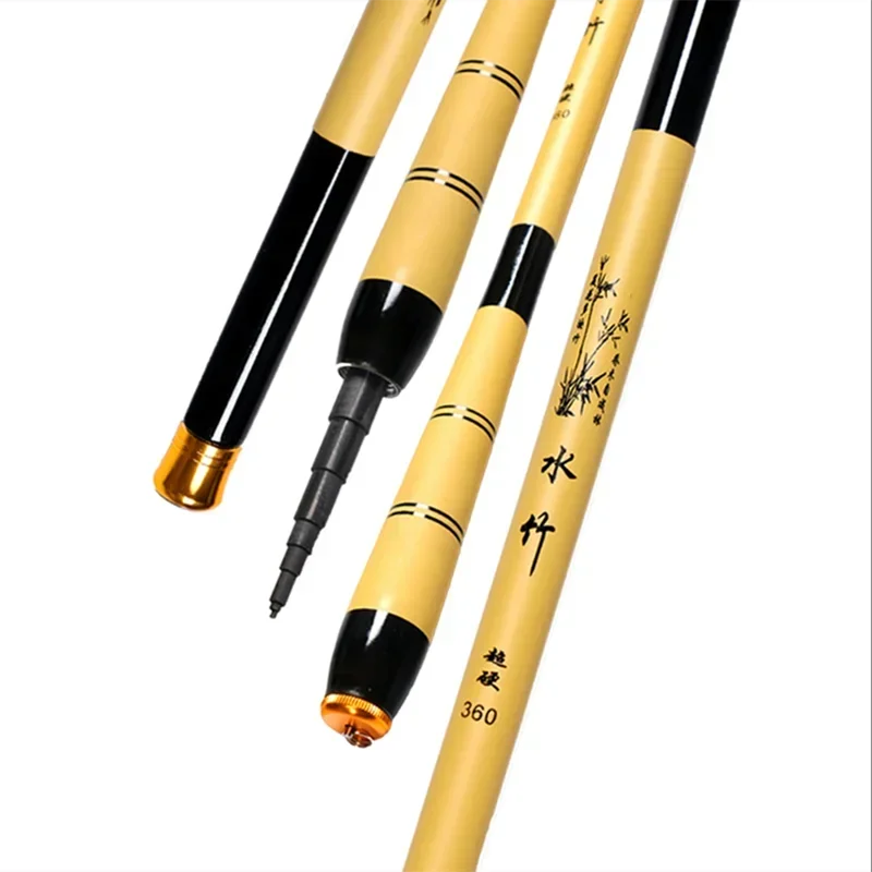 Mini caña de pescar telescópica portátil de 1,5 m-6,3 m 28MH, diseño ergonómico, caña de pescar de fibra de carbono, accesorios de equipo de pesca - imagen 2