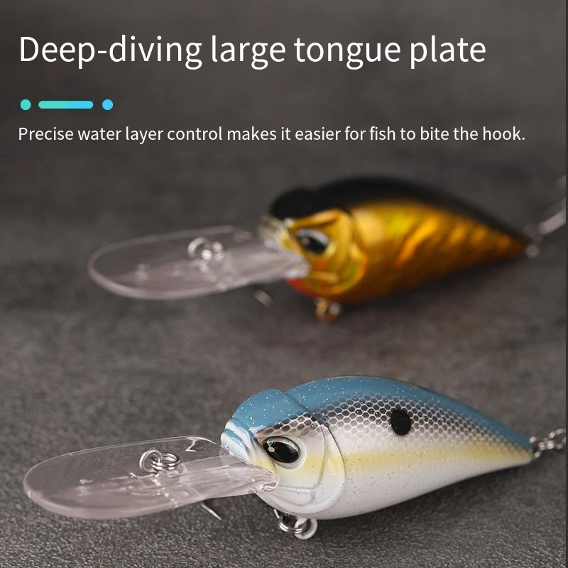 Señuelos de plástico duro de buceo profundo para depredadores - imagen 3