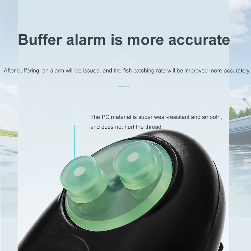 Alarma electrónica de pesca de caña de mar, campana de inducción automática luminosa de alta sensibilidad, resistente al agua, alarma de poste - imagen 5