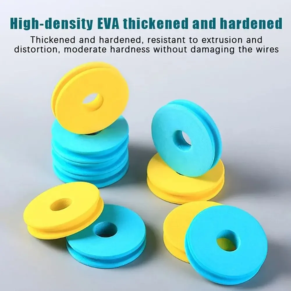 Caja de línea principal de pesca de 2-6 husillos, carrete principal de silicona/espuma, tablero de bobinado cerrado, herramienta portátil con caja de almacenamiento de línea, 1 Uds.