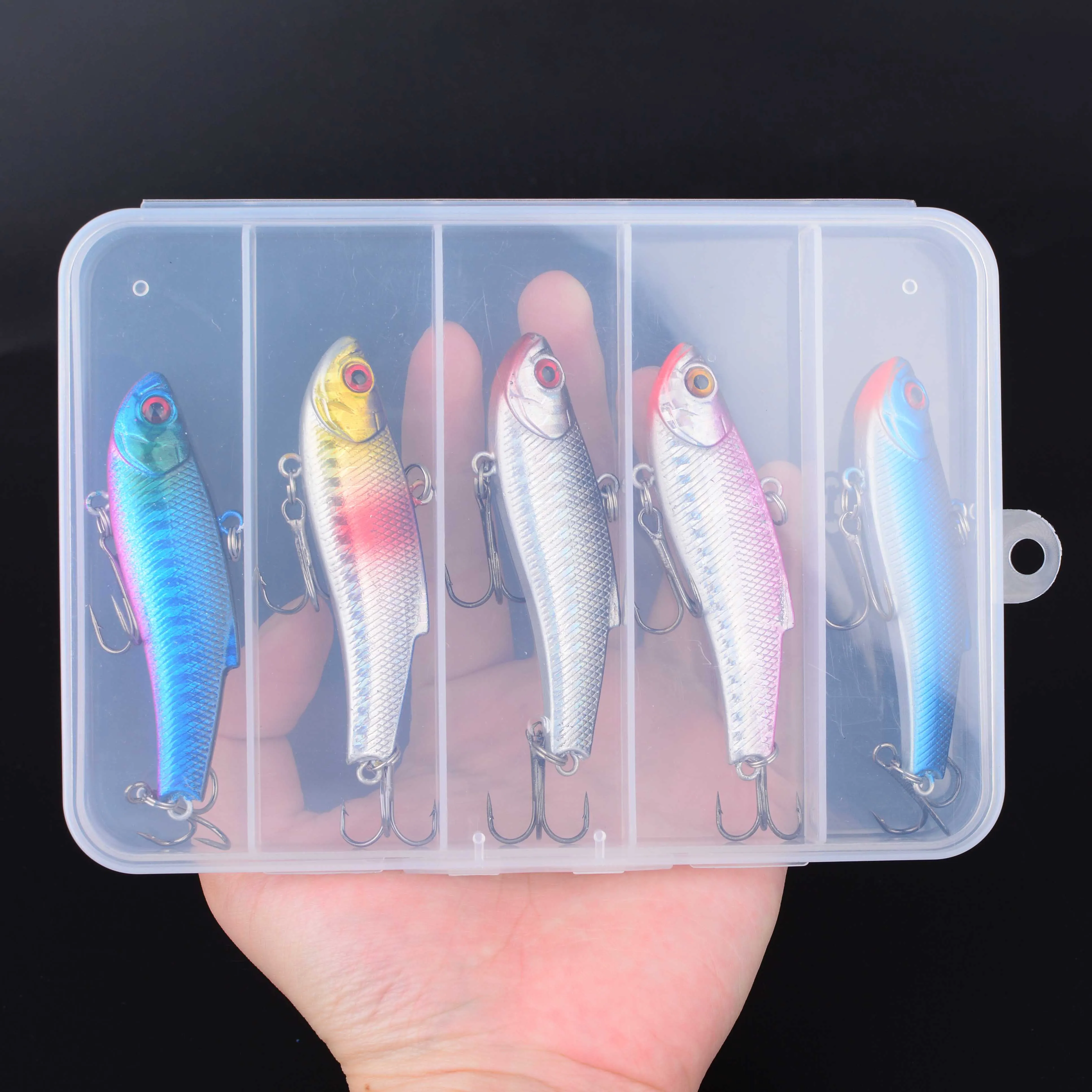 Señuelo VIB hundible – Wobbler con anzuelos triples para trolling - imagen 4