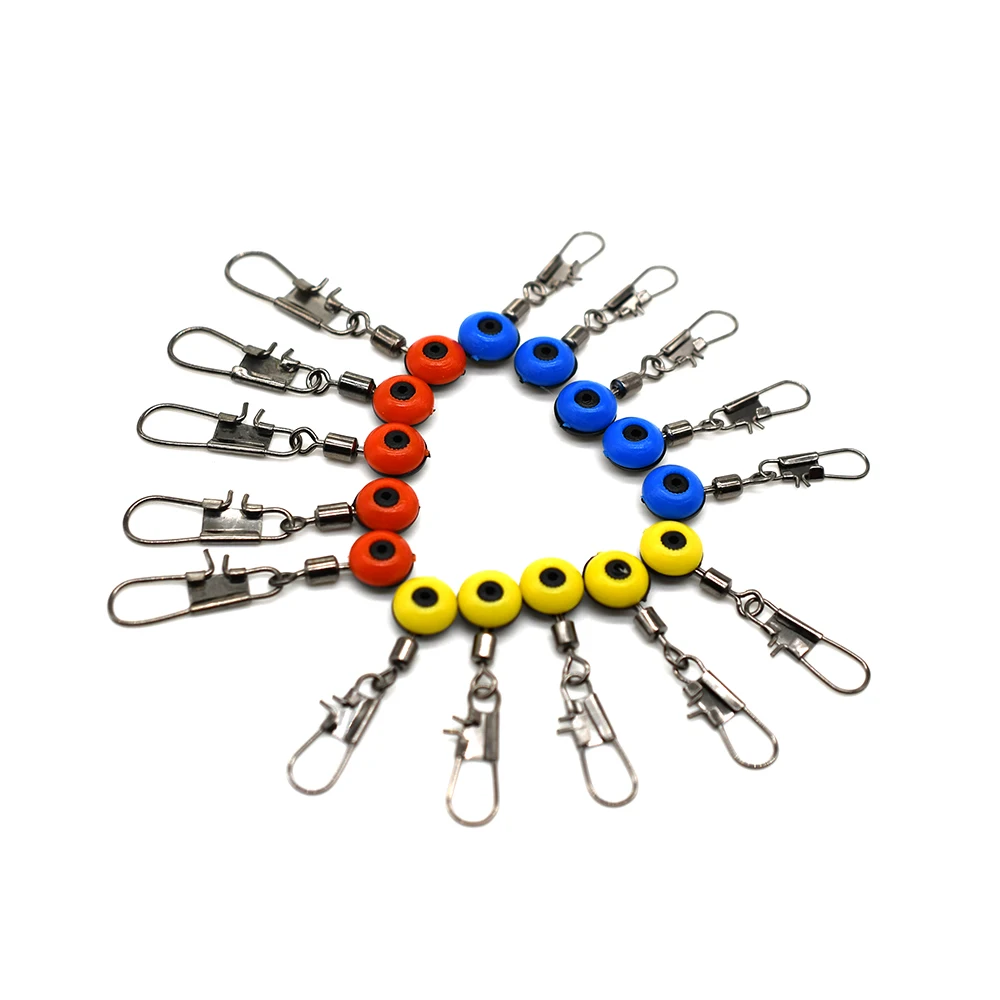 MNFT 100 Uds conector de pesca tapón de cuentas espaciales giratorio de pesca de alta velocidad para alimentador de métodos conectores de aparejos de carpa - imagen 5