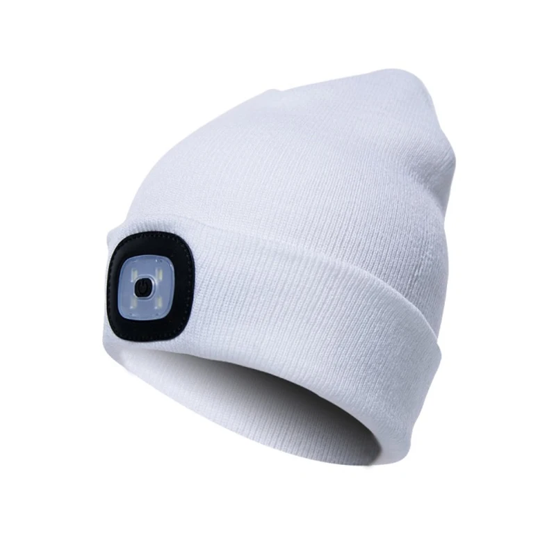 Sombrero LED para hombre y mujer, gorro de punto cómodo, adecuado para exteriores e interiores, cálido, para caza, Camping y pesca - imagen 5