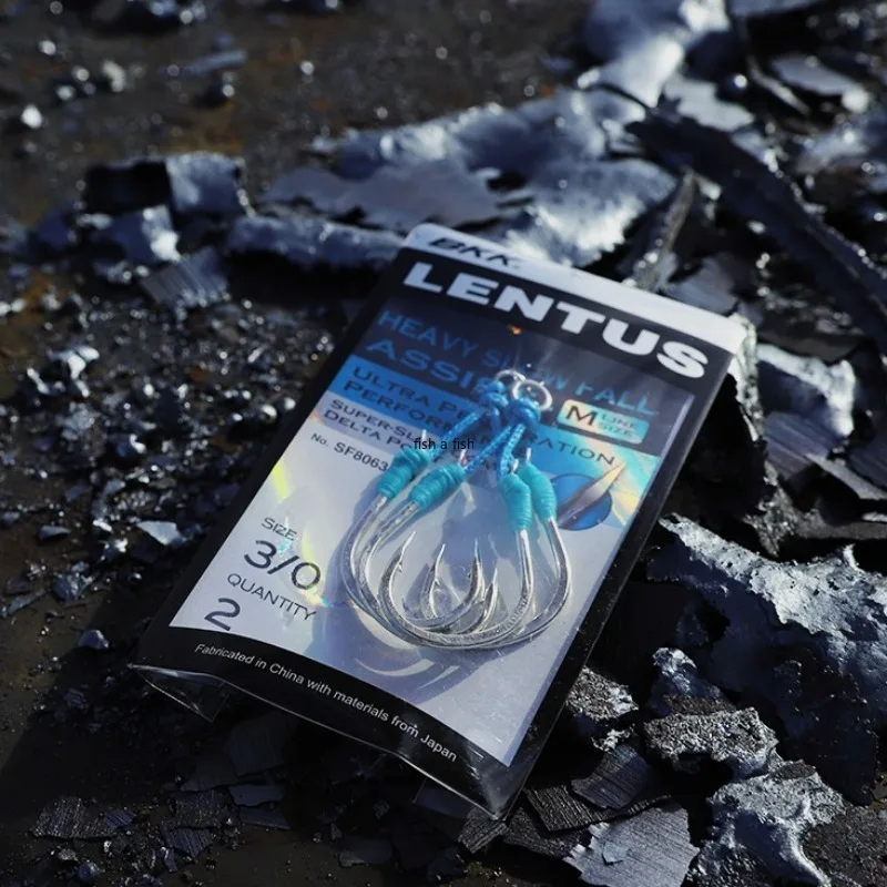 Lentus pesado pescado assisación ganchos ultraharpes para 3/0 cantidad 2