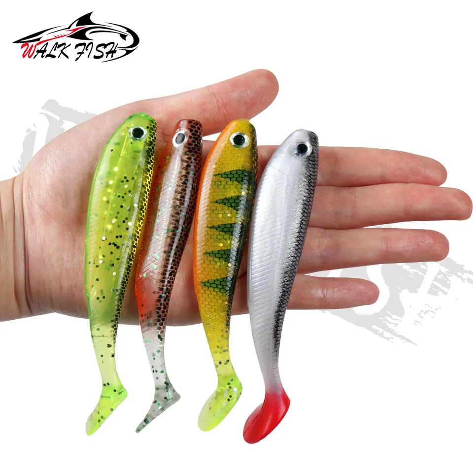 WALK FISH 2PCS Fishing Lure Soft Worm Bait 115mm 12g Silicone Soft Bait Professional Lure Carp Artificial Wobbler Shad Lure - imagen 5