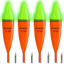 Flotadores de pesca con luz LED agua dulce Crappie Walleye