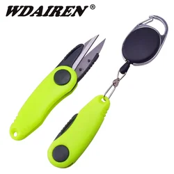 WDAIREN Tijeras de Pesca Plegables con Cortador de Línea y Nudo Rápido