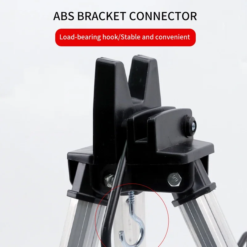 Soporte telescópico para caña de pescar, trípode plegable portátil de aleación de aluminio, soporte para caña de pescar de mar, 5 ranuras - imagen 2