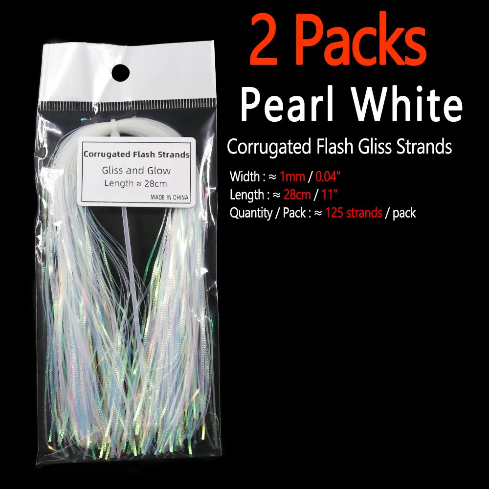 2 Packs Pearl White