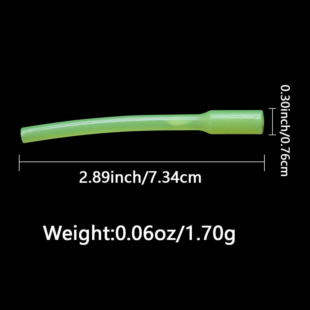 10 Uds. Tubos de sedal de pesca brillantes, fundas de silicona para evitar enredos y fundas de protección sublínea antimordeduras subacuáticas - imagen 4