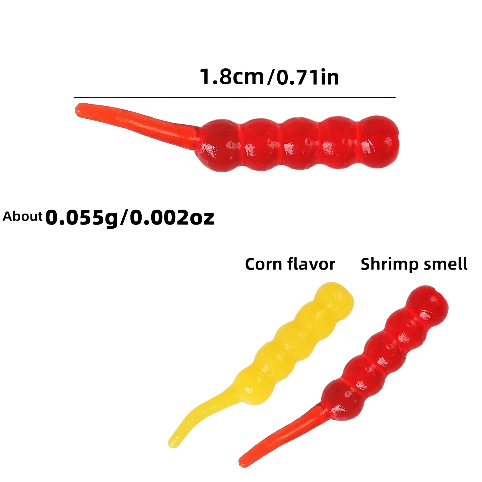 MUKUN 120 Uds. Señuelos de pesca de gusanos biónicos suaves juego de señuelos blandos de alto rendimiento cebo de pesca Isca Artificial - imagen 3