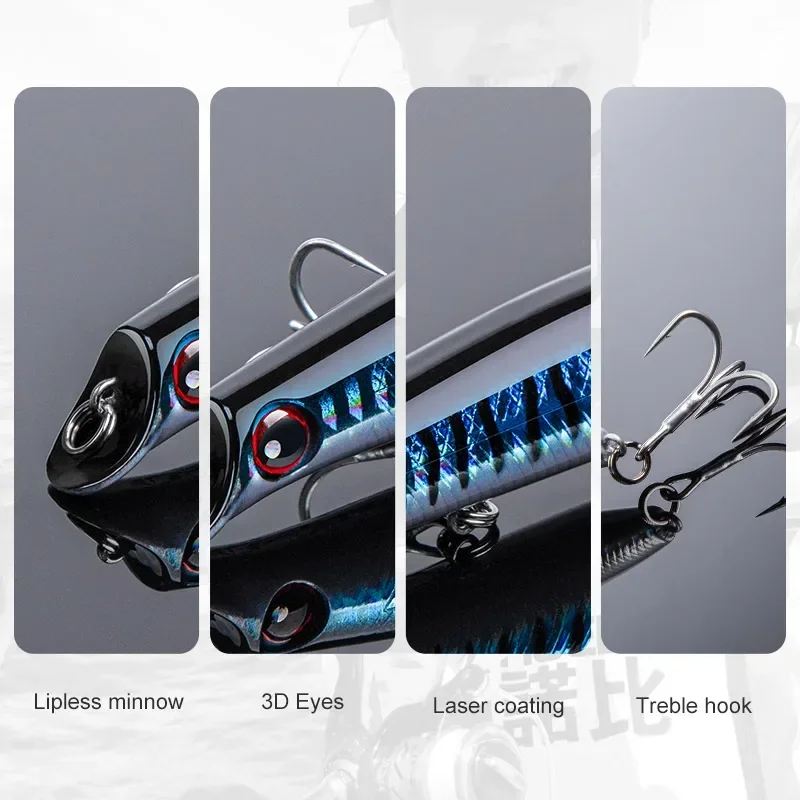 Señuelos de pesca NOEBY Sasuke Minnow, 12cm, 16g, Wobblers flotantes sin labios, cebo duro Artificial para lubina, señuelo de pesca - imagen 5