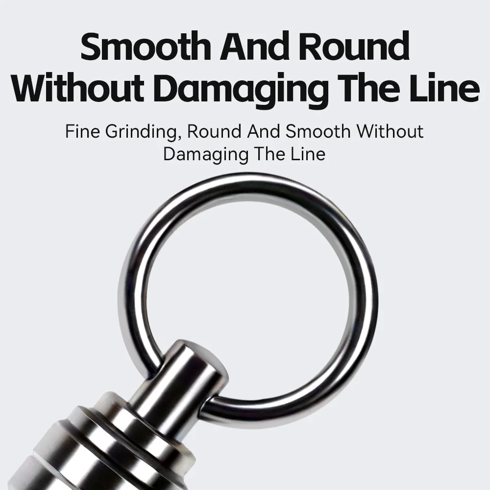 Kingdom 10 Uds. Anillo giratorio de un solo rodamiento de acero inoxidable conector giratorio anillo de soldadura accesorios de aparejos de pesca de mar - imagen 5