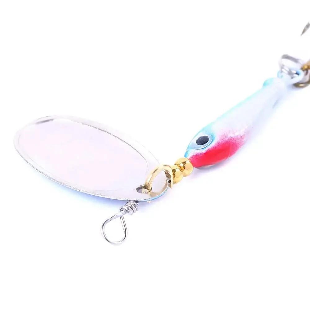 Cuchara giratoria de Metal para pesca de trucha, señuelo duro de lentejuelas, cebo Artificial de ruido, 1/5 piezas - imagen 2