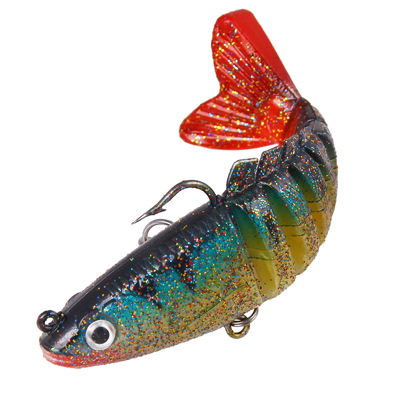 Señuelo blando con anzuelo de Pesca, cebo de silicona falso, Swimbait, 1/8 piezas, 9cm, 17,5g - imagen 5