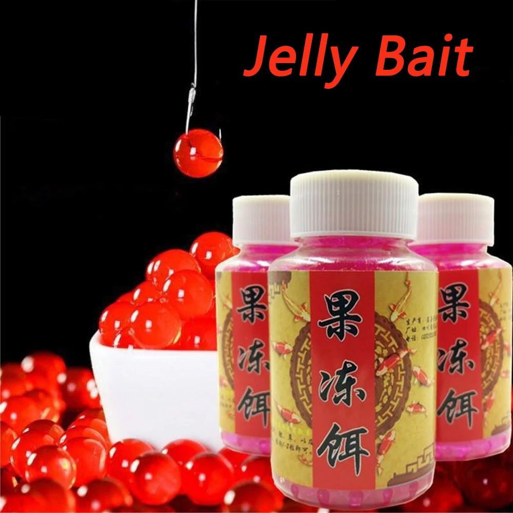 Jelly Bait-cebo de 100, piezas, 200, piezas, 500, piezas, alimento Granular para Pesca, alimento acuático, carpa, señuelo suave de huevo de nutrición elástica - imagen 3