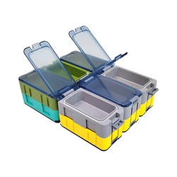 Cajas de almacenamiento de cebo para aparejos de pesca, organizador portátil de anzuelos, Mini caja de accesorios de pesca de mar, 15 Uds.