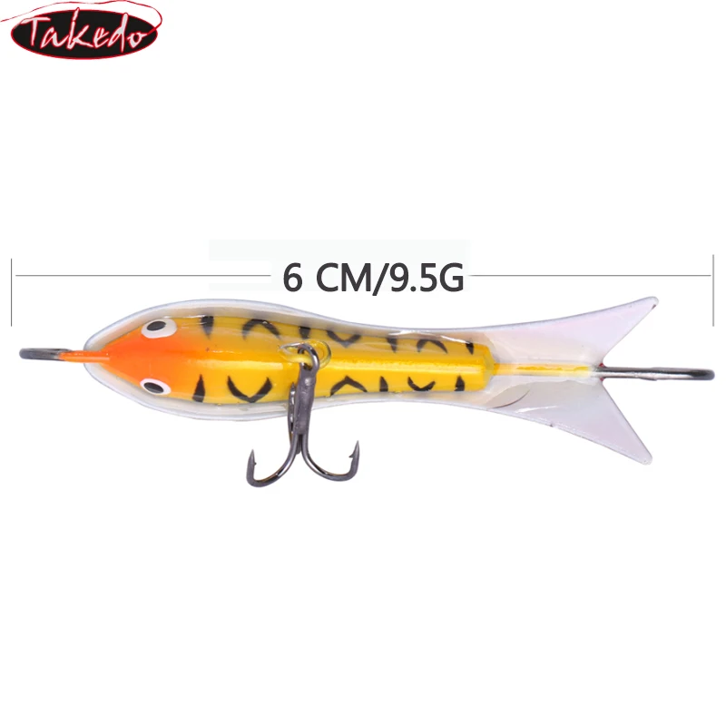 TAKEDO SP22 señuelo de Pesca en hielo 60MM 9,5G señuelo de Jigging equilibradores de invierno Rap Swimbait con perfil de equilibrio para Pesca de invierno - imagen 5