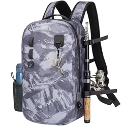 THKFISH Mochila de Pesca Impermeable – Gran Capacidad para Aparejos