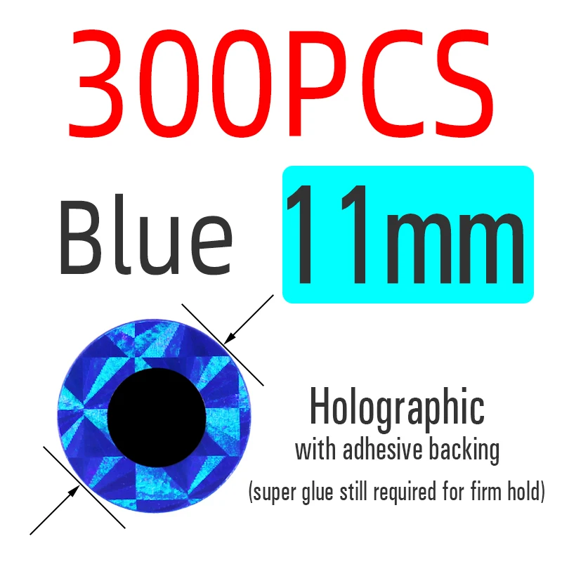 11mm Blue 300pcs