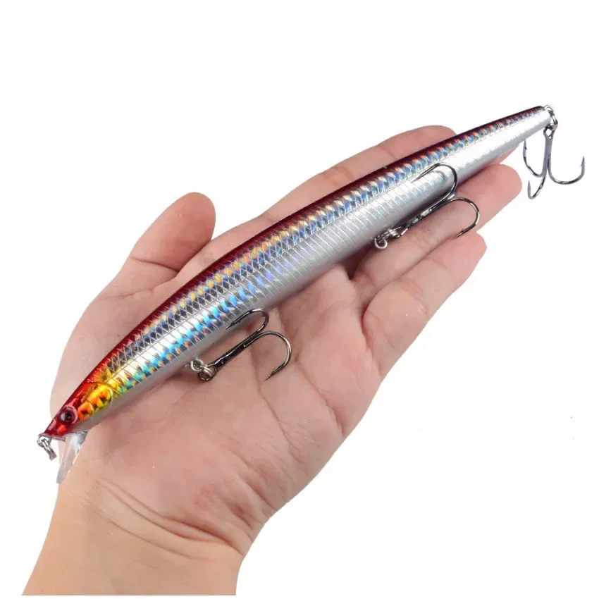 Juego de Señuelos de Pesca mixtos de 20 piezas, Wobblers artificiales con láser duro, cucharas de plantilla de Metal, Kit de Crankbait, accesorios para aparejos de Pesca - imagen 4