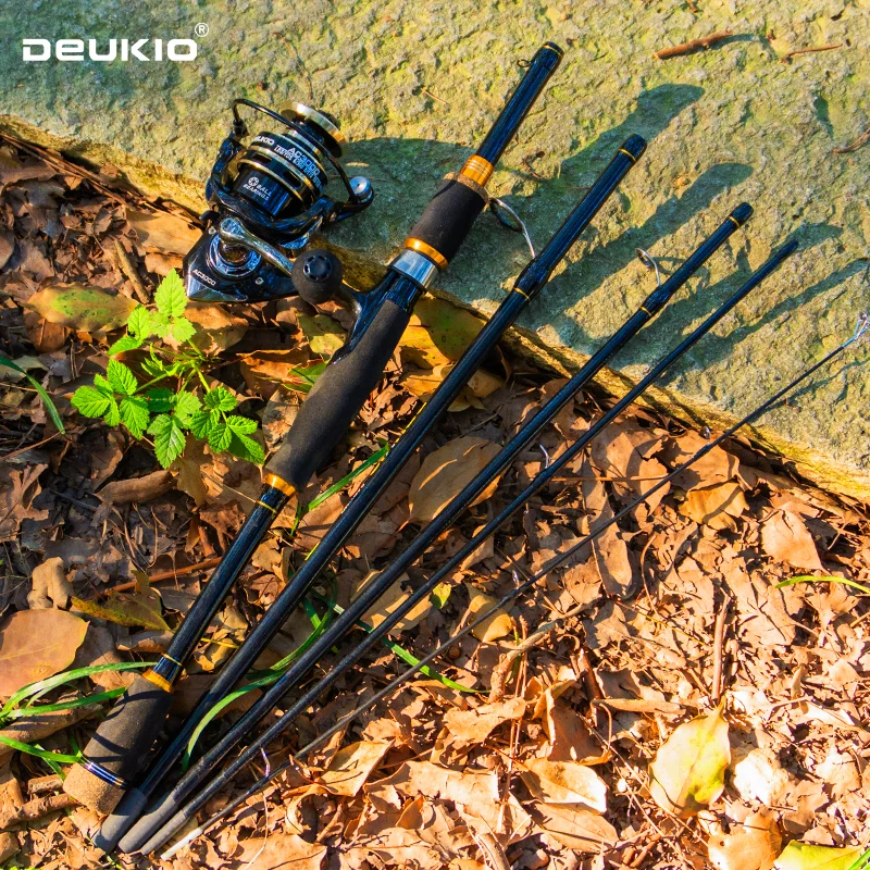 Combo Spinning DEUKIO – Caña y Carrete de Fibra de Carbono - imagen 4