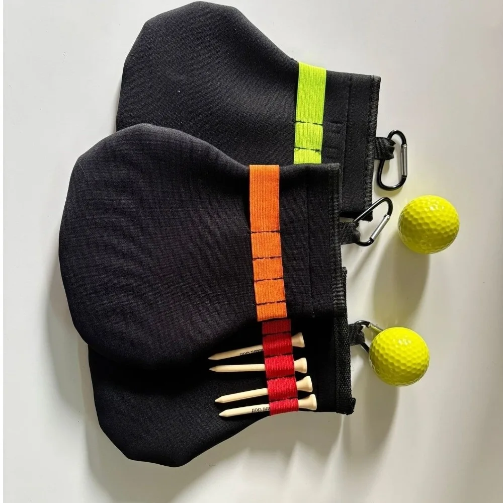 Soporte para objetos de valor, bolsa para pelota de Golf de terileno, Clip de Metal, soporte espacioso para camiseta de pelota de Golf, accesorios de Golf para práctica de Golf - imagen 3
