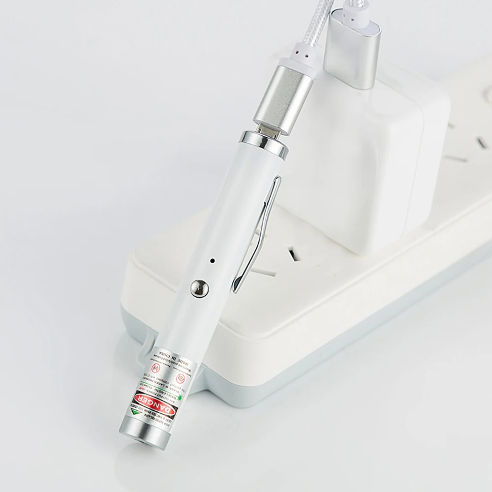 Mini USB puntero láser verde mira láser antorcha de entrenamiento mascota gato cosquillas juguete linterna para enseñanza turística ﻿ - imagen 3