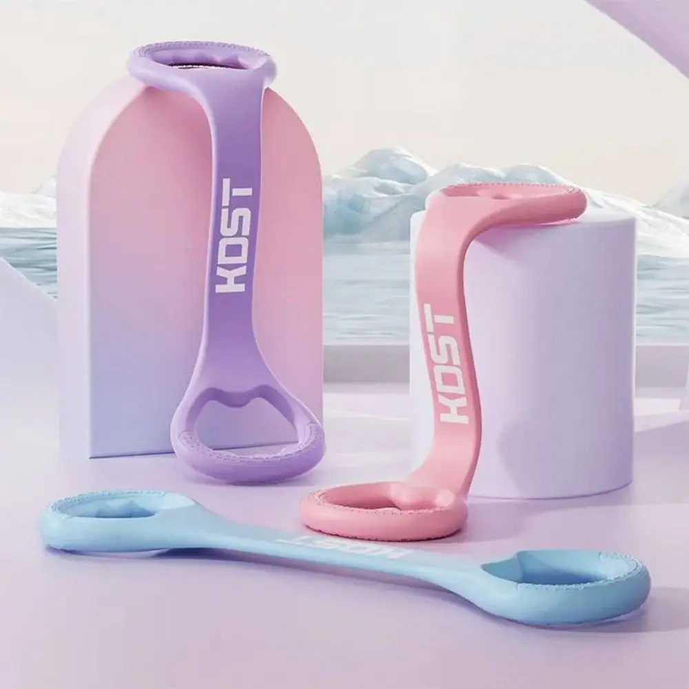 Herramienta tensora de silicona multifuncional, Material de silicona portátil, cuerda de entrenamiento de Yoga, estiramiento de cuello abierto, diseño de 8 figuras - imagen 5