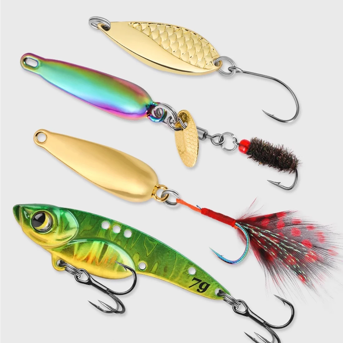 9KM 30 Uds anillos divididos pesca de acero inoxidable anillos de señuelo de agua salada aparejos terminales conectores de pesca - imagen 5