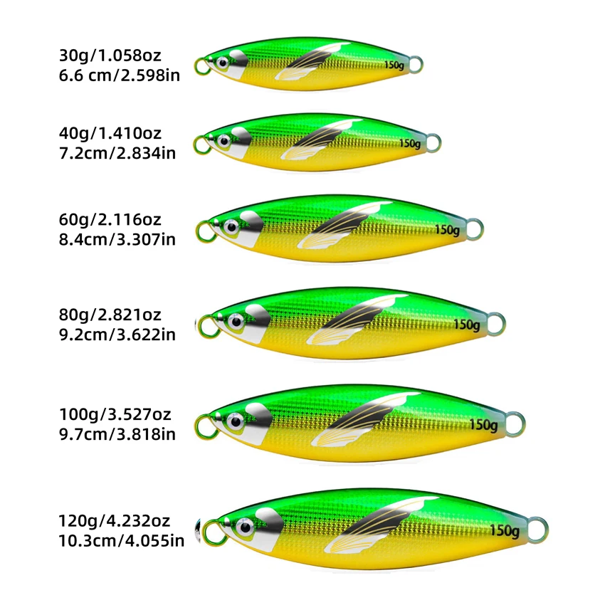 Jig Head Metal 80-120G pesca invierno mar - imagen 4