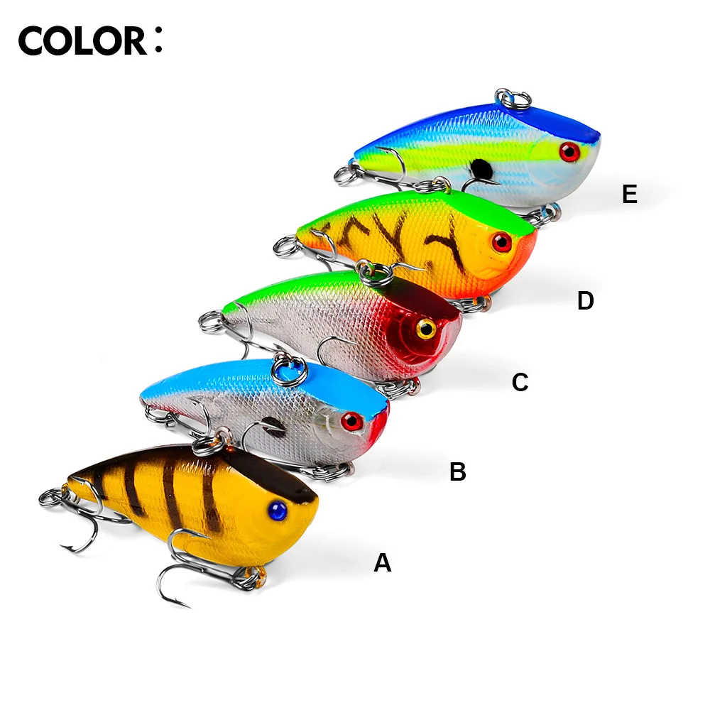 VIB-aparejos de pesca Wobblers, 55mm, 7,5g, Señuelos de Pesca, cebo de vibración para profundidad completa, accesorios artificiales - imagen 3