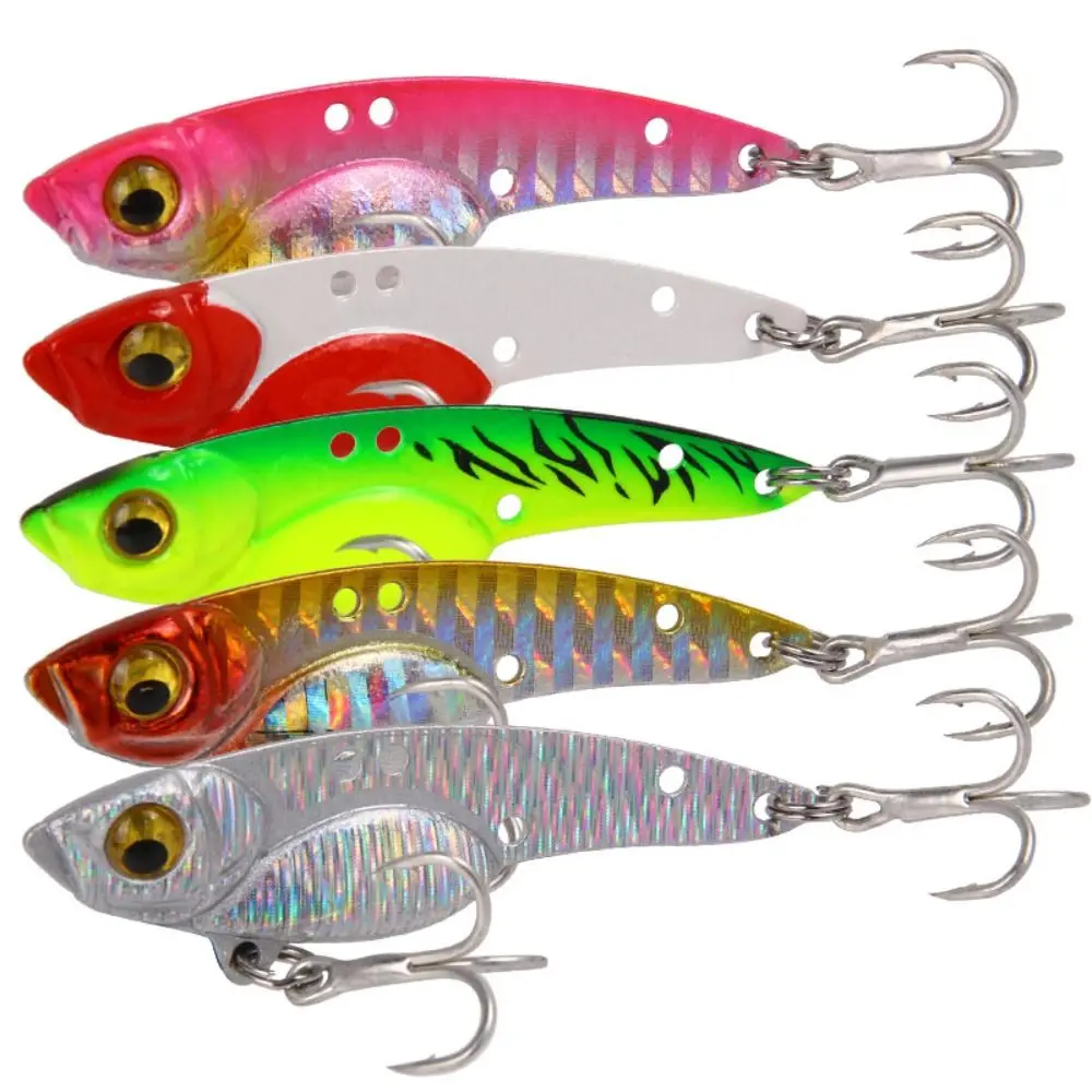 Señuelo de plantilla de pesca de Metal profesional, cebos flotantes artificiales de pececillos, Multicolor, ojos 3D, 7,5g, 13g, Invierno - imagen 2