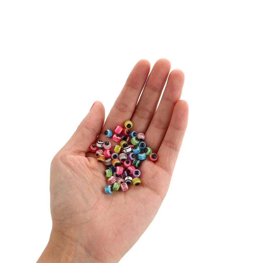 Cuentas espaciadoras para pesca, lote de 50 unidades, 6mm, 8mm, ojo de pez, ojo de pez 3D - imagen 2