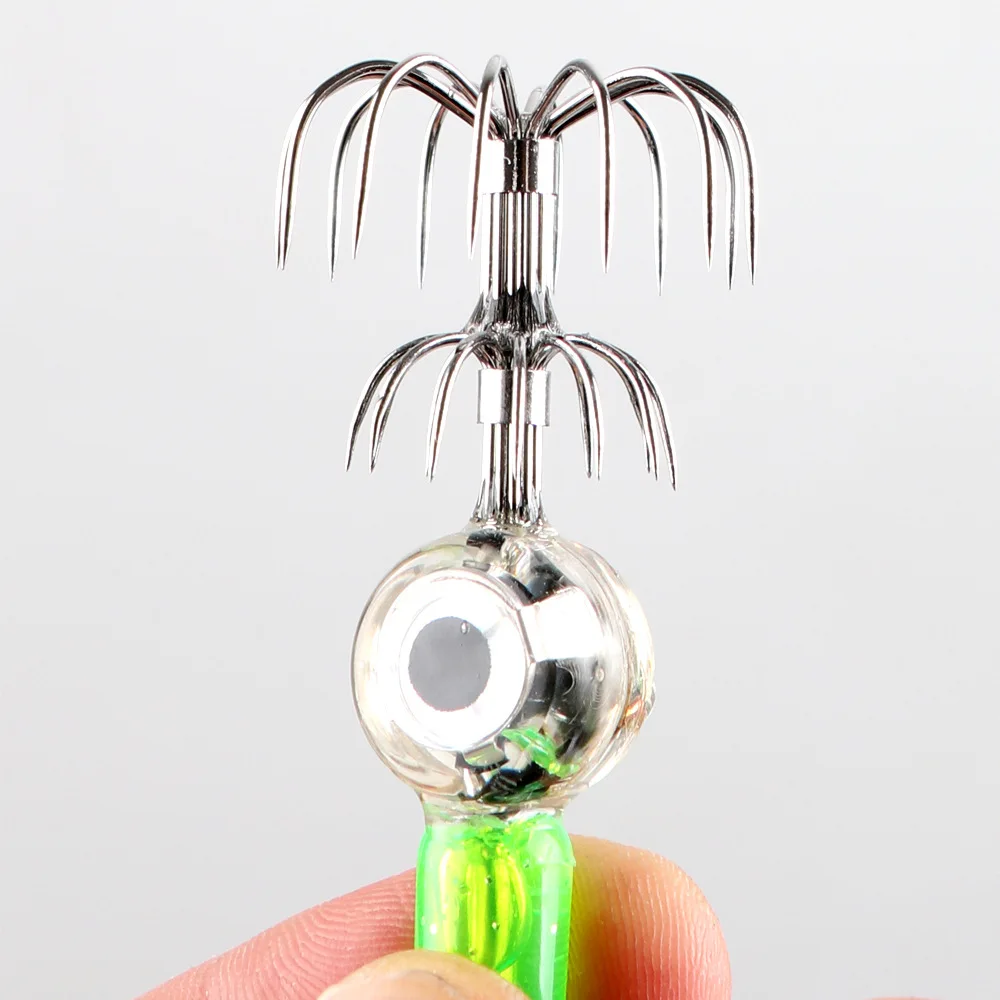 Luz LED subacuática luminosa para pesca, 9cm/8,1g, superimpermeable, fluorescente, brilla en la oscuridad - imagen 4