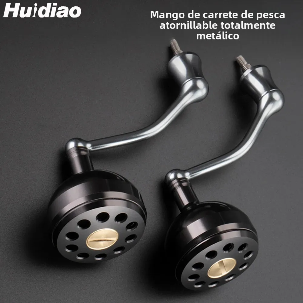Manivela aluminio Huidiao CNC carrete de pesca – Brazo oscilante