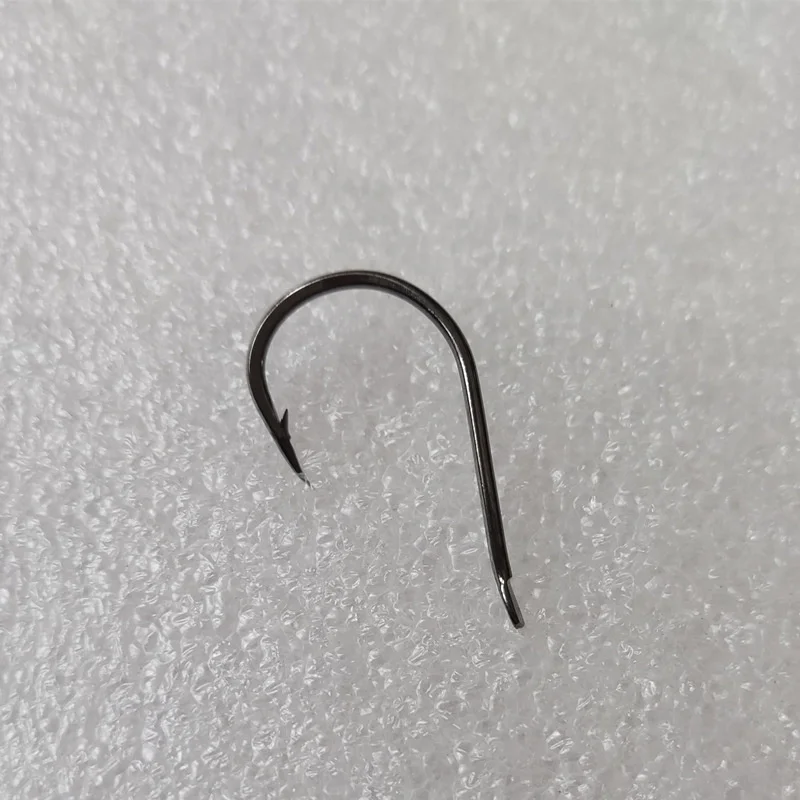 1000 Uds anzuelo de pescado boca torcida con púas anzuelos de Pesca de níquel negro anzuelo único artículos de Pesca de carpa marina accesorios de equipo Pesca - imagen 4