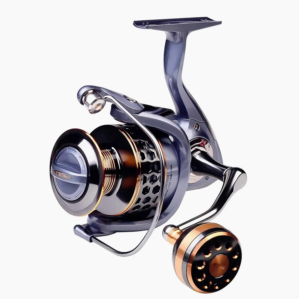 Carrete de pesca serie 2000-7000, carrete de agarre de bola de Metal/EVA de 21kg, carrete giratorio de agua salada, rueda de pesca, carretes de Jigging