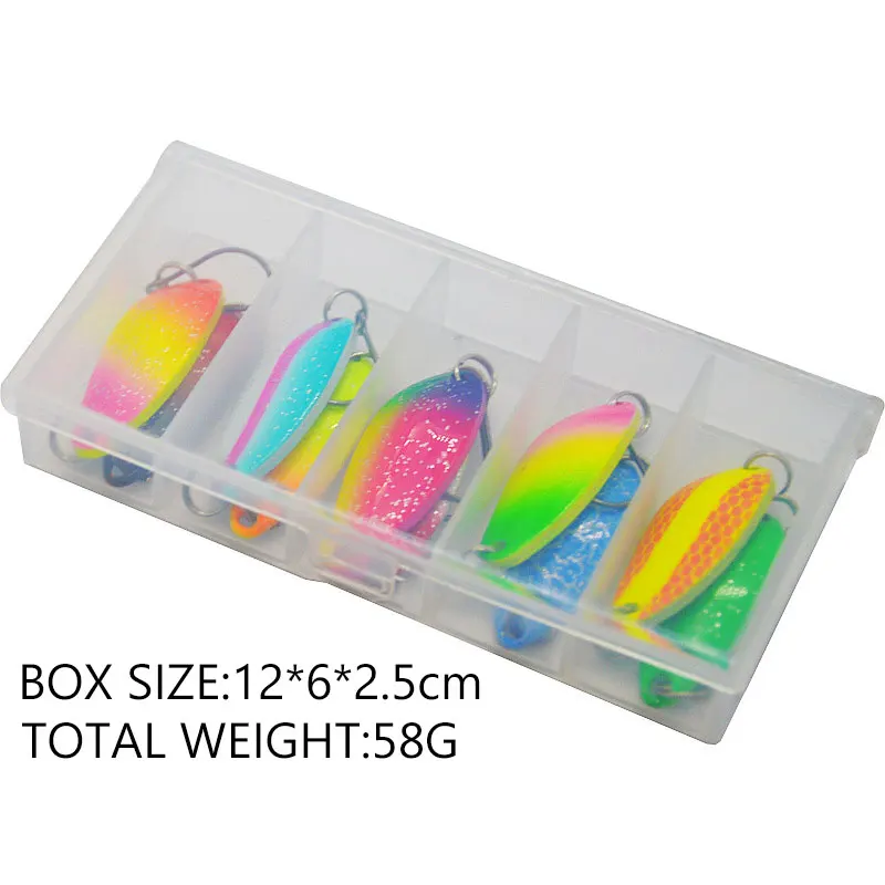 JYJ-Juego de Señuelos de Pesca, cebo wobbler para lucio y trucha, 3g, 4,5g, 5g, paquete de caja, 10 piezas por lote - imagen 5