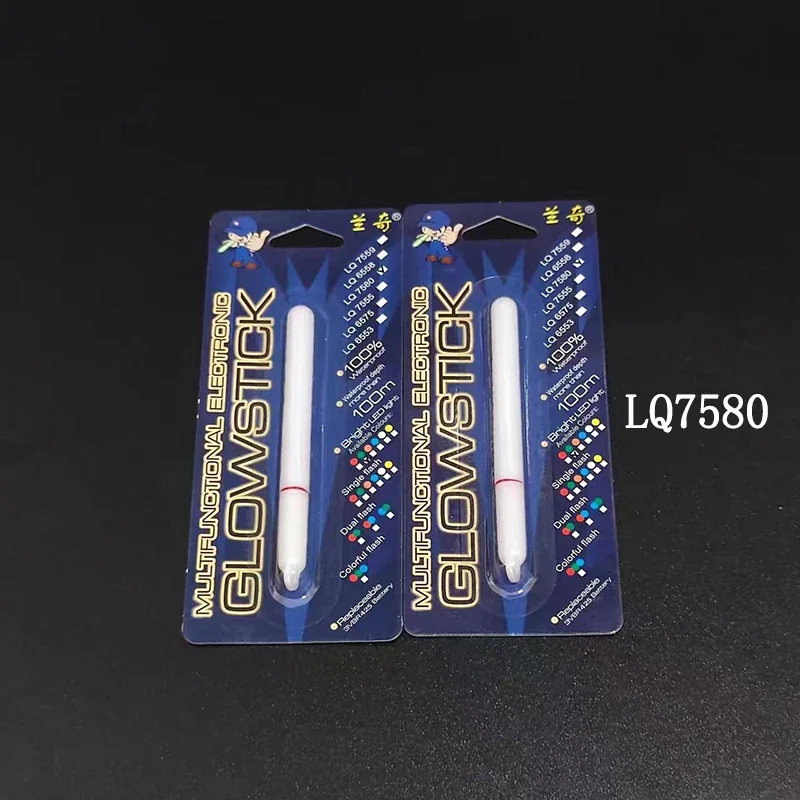 2 uds palo de luz electrónico pesca nocturna flotador caña luz a prueba de agua recolección de peces lámpara brillante luces palos luminosos J066 - imagen 5