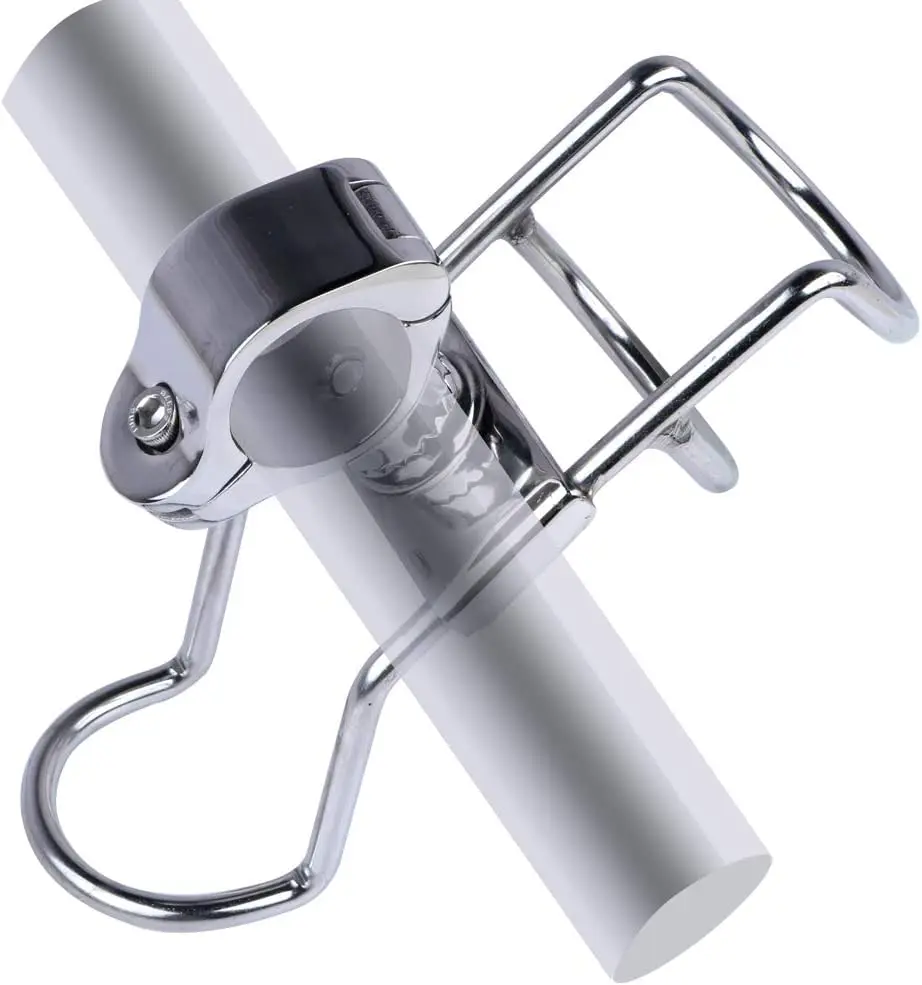 Soporte de caña de pescar de acero inoxidable, soporte giratorio de 360 grados para caña de pescar, accesorios de pesca para yates y barcos marinos - imagen 4