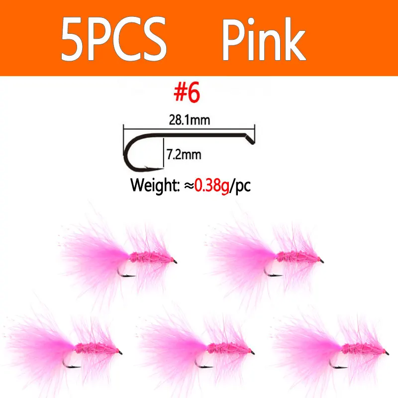 5pcs Pink