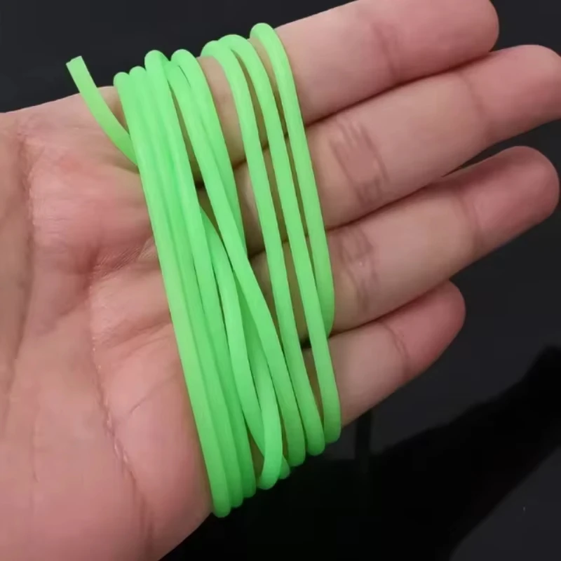 Manguera de Pesca luminosa de 0,8/1/1,5/2mm, tubo antidesgaste de silicona, mangas de aparejo, Pesca de aguas profundas, herramientas de aparejos de Pesca Iscas - imagen 5
